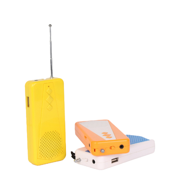 OJADE Mini Eco-friendly Portable Multi-Function FM88-108MHz One-Band Radio TF USB Player Built-In Customized Color Pocket-sized