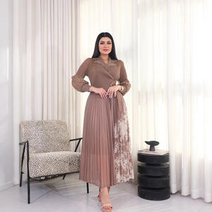 Robe plissée haut de gamme pour femme grande <span class=keywords><strong>taille</strong></span> 4XL, style Miyake, imprimé ample, idéale printemps, automne et été - H-113 - Product Image 4