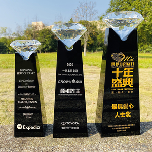 Cúp Kim Cương Màu Đen Giải Thưởng Cúp Thủy Tinh Pha Lê Cúp Lombardi - Product Image 4