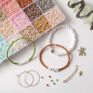 24 Farben 3mm gefrostete kleine Glasperlen Kit Morandi farbige Freundschaft Armband Herstellung DIY Perlen Schmuck Halskette Zubehör - Product Image 6
