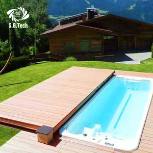 Cubierta Automática Deslizante para Piscina/Tubería de Agua Caliente para Exteriores 2025, Sistema de Motor de Voltaje Seguro - Product Image 2