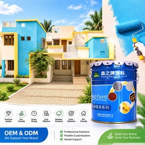<span class=keywords><strong>Pintura</strong></span> de Emulsión para Exteriores de Alta Calidad, <span class=keywords><strong>Lavable</strong></span>, de Látex, para Paredes Exteriores, Económica y Decorativa - Product Image 1
