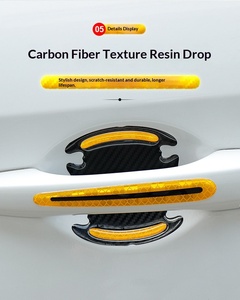 Autocollants réfléchissants de sécurité pour <span class=keywords><strong>voiture</strong></span>, protections de poignées de porte, films anti-collision pour rétroviseurs, film vinyle protecteur automobile - Product Image 5