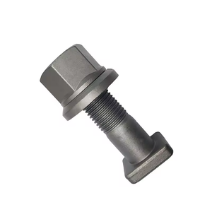 Lớp <span class=keywords><strong>10.9</strong></span> thép không gỉ <span class=keywords><strong>Hex</strong></span> bánh xe bu lông kích thước 7/8-11 BSF * 110 xe tải nặng DIN OEM 0272853 ISO hộp bán buôn Hub bu lông - Product Image 6