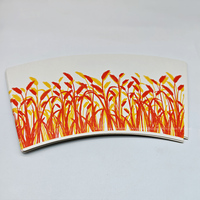 170-400 Gobelet en papier pour ventilateurs jetables en PE GSM, impression flexographique 4-8 couleurs pour café et thé