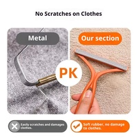 Grattoir électrostatique en plastique pour animaux de compagnie, brosse anti-peluches, grattoir portable pour tapis, ne blesse pas les vêtements, élimine les poils d'animaux
