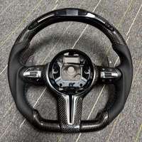 Volant en fibre de carbone forgé avec LED compatible avec les séries BMW M3 M4 M5 M6 F80 F82 F10 F20 F30