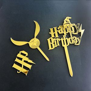Ins Happy Birthday Acrylic <strong>Cake</strong> <strong>Decoration</strong> Set Boy Birthday Party Supplies - Product Image 1
