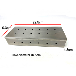 Boîte fumée en acier inoxydable de haute qualité outils de barbecue en plein air boîte de viande de fumeur pour <span class=keywords><strong>Babecue</strong></span> en plein air - Product Image 6