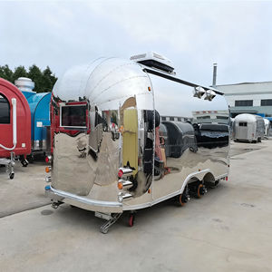 Chariot de vente ambulante mobile de qualité commerciale pour marché nocturne, crème glacée, restauration rapide, avec construction en acier inoxydable - Product Image 1