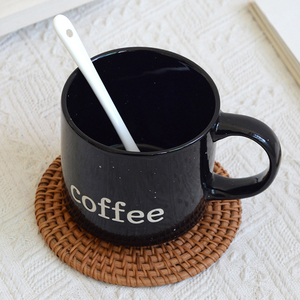 Custom Black Ceramic Mug Speckled Coffee Cup Personalized logo - Product Image 5