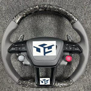 Volant en fibre de carbone forgé pour Audi A4 B9 A5 A3 S4 S5 RS4 RS5 2017 2018 2019 2020 2021 <span class=keywords><strong>2022</strong></span> - Product Image 1