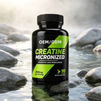 Capsules de créatine monohydrate micronisée en marque privée OEM/ODM, compléments alimentaires, capsule de créatine pour la musculation