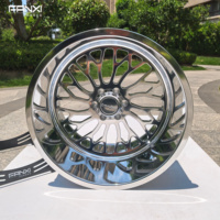 Jantes forgées chromées 8x6.5 8x170 8x180 6x5.5 18x9 20x9 20x10 20x12 22x10 22x12 24x12 24x14 pour Tundra Tahoe Chevy Ram