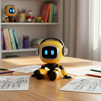 Robot de bureau DeepSeek AI - Compagnon vocal multilingue en 37 langues, jouet intelligent AI pour l'éducation et la décoration de bureau