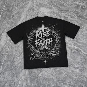 T-shirt homme 300 GSM en coton épais délavé à l'acide, coupe oversize courte et carrée, avec logo personnalisé et motif graphique en strass - Product Image 3