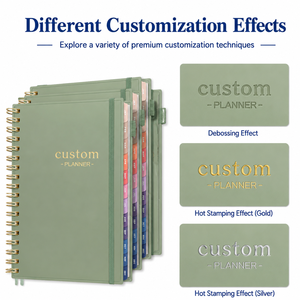 Agenda Aziendale Personalizzata con Logo Stampato, Copertina in Pelle PU Minimalista con Angoli Arrotondati, <span class=keywords><strong>Libro</strong></span> degli Indirizzi Aziendale in Tessuto - Product Image 4