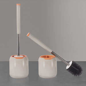 HOLAMOPA <b>TPR</b> Toilet Brush Set Socket Holder and Stand Heat Resistant Material Hotel Grade Cleaning Tool - Product Image 1