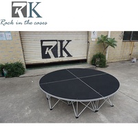 Plate-forme de scène portable en aluminium pliante RK/plate-forme de scène podium en aluminium/scène dj portable pour mariage