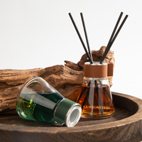 Coffrets Cadeaux Parfumés de Luxe en Verre de 150 ml avec Huile Essentielle Premium et Feuille d'Or pour Désodorisant d'Ambiance