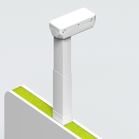 Colonne de levage électrique moderne modulaire à 3 niveaux avec cadre en acier pour pied de bureau réglable en hauteur, 4 mémoires personnalisables Yeddkin Office