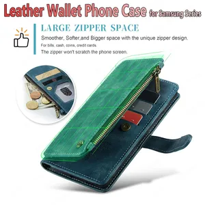 Étui portefeuille en cuir avec béquille pour Samsung Galaxy S25 S24 S23 Plus S22 S21 S20 Ultra A54 A55 - Product Image 5