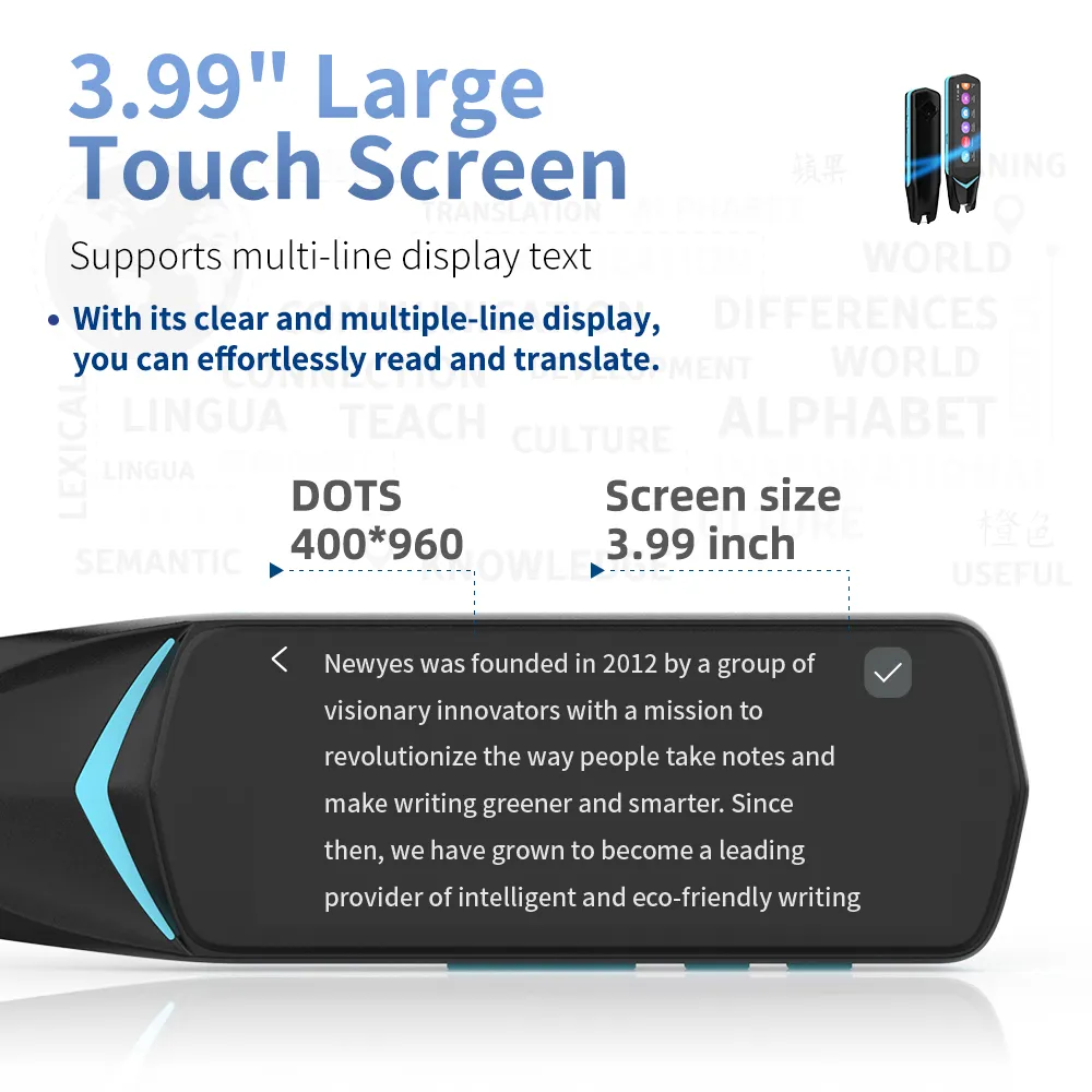 Newyes Fabriek 112 Talen Smart Scan Vertaler Pen Voor Instant Taalvertaling