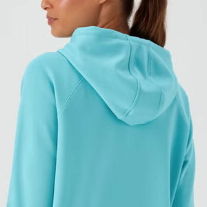Sudadera con Capucha Personalizada de Alta Calidad para Mujer, Ligera, Forrada, de Algodón y Felpa, Transpirable, Suave, para Invierno, MOQ Bajo - Product Image 3