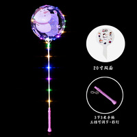 Vente en gros 20 "Ballons Bobo de Noël Double Face Imprimé Clignotant Lumières Led Ballons Bobo pour décrochage Marché de nuit