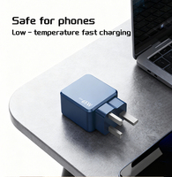 NIUBAILE Chargeur de bureau universel 65W GaN PD3.1 QC2.0 avec ports Type-C et USB-A, design pliable, câble de 0,9 m, boîte cadeau