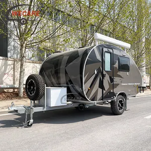 Wecare kamper kecil trailer perjalanan karavan mini air mata Kemah karavan trailer van