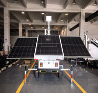 Remorque de surveillance mobile CCTV pour chantiers, surveillance 24h/24 et 7j/7