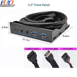 3.5 "Pc Computer Floppy Bay Voorpaneel Met Dubbele 5Gbps Usb 3.<span class=keywords><strong>2</strong></span> Type-Een + 10Gbps TYPE-C Connector + Hd Audio-Poort - Product Image 5