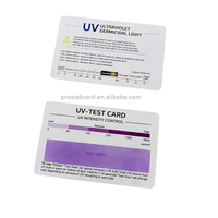 Großhandel Tragbare PVC UV-Strahlungs-Testkarten Empfindliche UV-Farbwechsel-Indikatorkarten für Täglichen Sonnenschutztest
