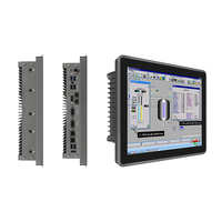 PC industriel tout-en-un en alliage d'aluminium IP65, 9-36V DC, Intel Core I3 I5 I7, HMI tactile capacitif, PC industriel 345G WiFi