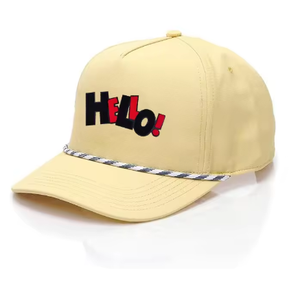 หมวกแก๊ปปักลายแบบกำหนดเอง 5 ชิ้น หมวกเชือกไนลอนกันน้ำ 5 ชิ้น หมวกแบบไม่มีโครง Snapback หมวกเชือกไนลอน หมวกเบสบอล - Product Image 1