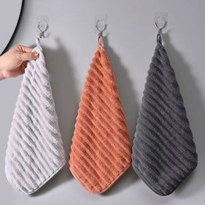 Serviette à main en microfibre ultra-fine la plus vendue, douce et agréable pour la peau, très absorbante, séchage rapide, avec crochet pour chiffon de nettoyage de cuisine - Product Image 3