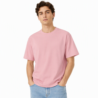 T-shirt blanc basique pour homme, 100% coton, 230g, coupe américaine, manches courtes, couleur unie, marque tendance