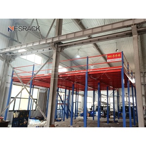 Rak Gudang Penyimpanan Berat Rak Mezzanine Baja Lantai Mezzanine Struktur Baja Platform untuk Gudang Kargo - Product Image 3