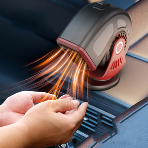 Mini ventilateur de chauffage de <span class=keywords><strong>voiture</strong></span> polyvalent à chauffage rapide 12V/24V avec lame de 6 pouces Matériau ABS anti-moustique Désembuage et dégivrage - Product Image 4
