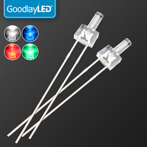 1000 unità Per pacchetto 2mm di alta testa <span class=keywords><strong>piatta</strong></span> trasparente lungo piede rosso blu verde bianco <span class=keywords><strong>LED</strong></span> luce diretta <span class=keywords><strong>lampadina</strong></span> - Product Image 2