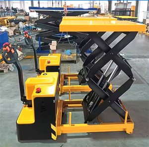 1 Ton Electric Chain Steel Platform Single Faced Pallets New Double <strong>Rail</strong> 720mm High Lifting <strong>Trolley</strong> - Product Image 3