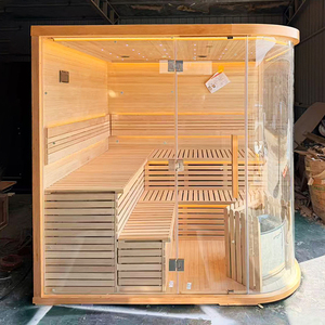 ห้องซาวน่าอบไอน้ำแบบดั้งเดิมขนาดใหญ่สำหรับ 4-6 คน ในโรงแรม สปาเซ็นเตอร์ และโครงการเพื่อสุขภาพระดับหรูในที่พักอาศัย - Product Image 2