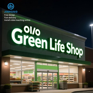 ป้ายตัวอักษร3D กลางแจ้งพร้อมไฟโลโก้ภายนอกป้ายไฟแอลอีดีสัญลักษณ์3D สัญลักษณ์ทางธุรกิจป้ายอะคริลิคสแตนเลส - Product Image 3