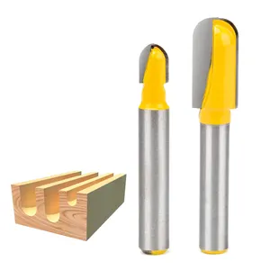 HUHAO core box router bit woodworking CNC Router Bits Round Nose And V Groove Router Bit wood grooving cutter