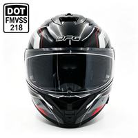Helm Motorcross Modular Flip Berkualitas Tinggi Baru dari ABS Bersertifikasi DOT dengan Visor Ganda, Busa Anti Air, Anti Angin, dan Sistem Lepas Cepat