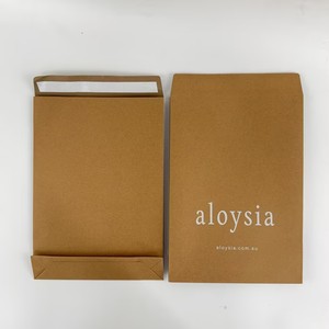 24x5x34cm Custom Logo Self Seal <b>Brown</b> Kraft Paper Mailer Envelope Recyclable Apparel Packaging Paper Shipping Bags for Clothes - Product Image 6