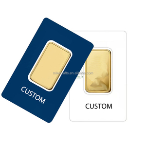 Lingotes de Oro Falsos Chapados en Oro de 2.5g 5g 10g 20g 31g 50g 100g al por Mayor, Lingote de Oro Suizo de 1 oz en Blister - Product Image 4