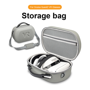 Sac de transport de voyage pour Oculus Quest 2 <span class=keywords><strong>VR</strong></span>, sac de rangement d'accessoires de <span class=keywords><strong>casque</strong></span>, boîte de protection étanche et dure, sac à main à bandoulière - Product Image 3