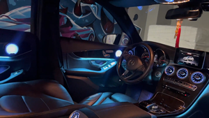 Hot Selling 64 Colors LED Car Atmosphere Lamp Kits for Benz C Class W205 GLC Class X253 2015-2022 Car <b>Interior</b> <b>Accessories</b> - Product Image 6